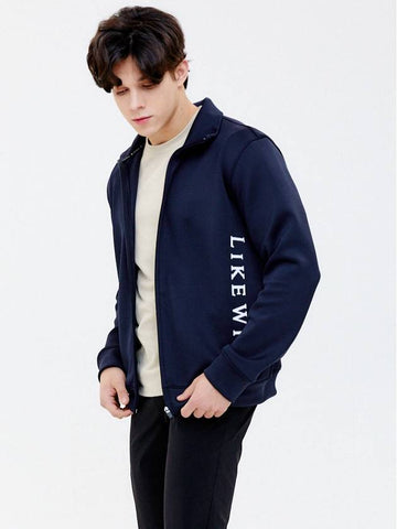 Plain Zip-Up Navy - LIKEWIZE - BALAAN 1