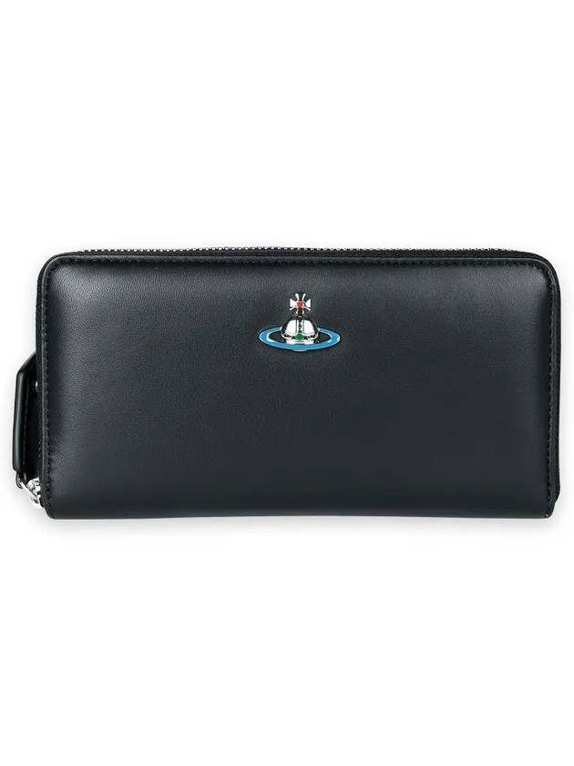 ORB Classic Zip Round Long Wallet Black - VIVIENNE WESTWOOD - BALAAN 3