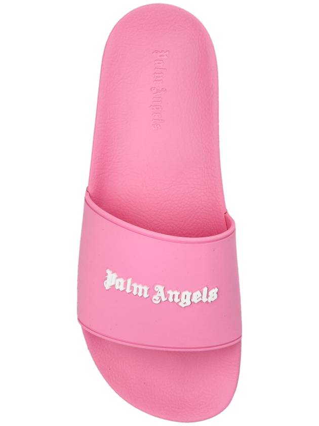 Palm Angels Slides With Logo, Women's, Pink - PALM ANGELS - BALAAN 6