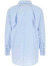 MM6 cut-out detail shirt sky blue - MAISON MARGIELA - BALAAN.