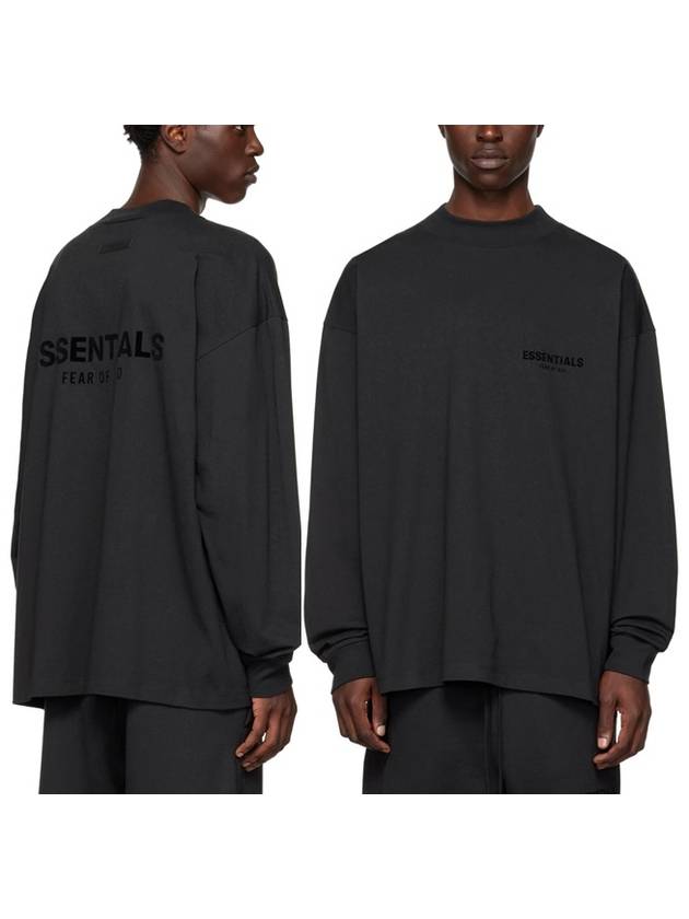 Logo Long Sleeve T-Shirt Black - FEAR OF GOD ESSENTIALS - BALAAN 2