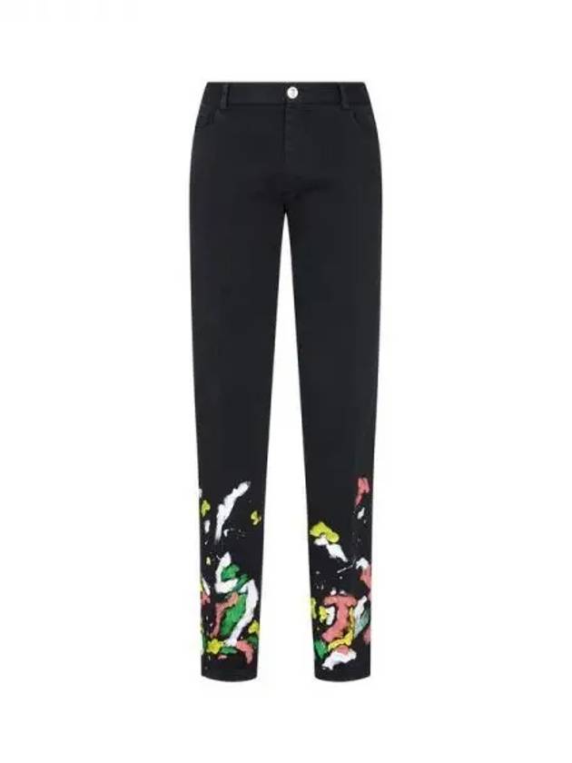 Color combination painted chino pants black 270822 - PHILIPP PLEIN - BALAAN 1