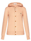 Logo Hooded Cardigan Beige - VIVIENNE WESTWOOD - BALAAN 2