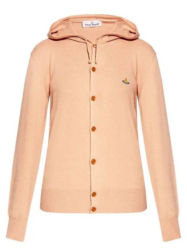 Logo Hooded Cardigan Beige - VIVIENNE WESTWOOD - BALAAN 2