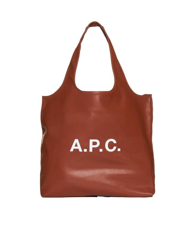 Ninon Logo Print Tote Bag Nut Brown - A.P.C. - BALAAN 1