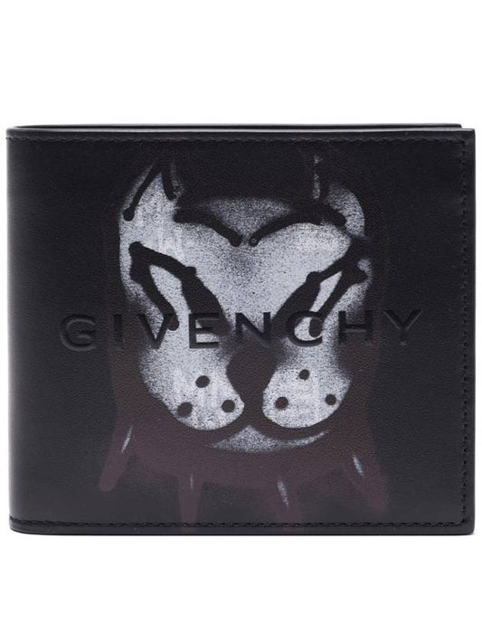 Tag Style Print Bicycle Wallet Black - GIVENCHY - BALAAN 2