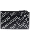 All Over Logo Card Wallet Black - BALENCIAGA - BALAAN 5