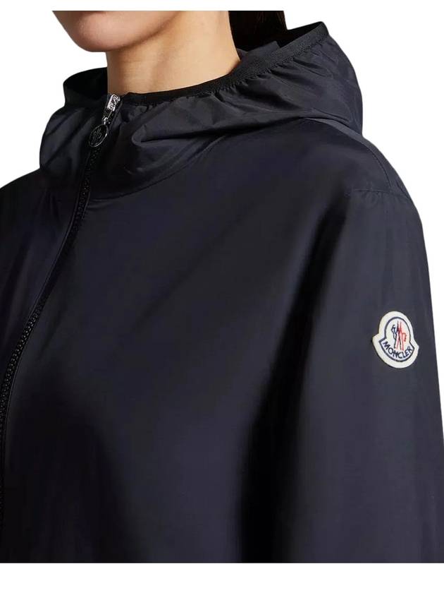 Fegeo Logo Patch Zip Up Hoodie Black - MONCLER - BALAAN 5