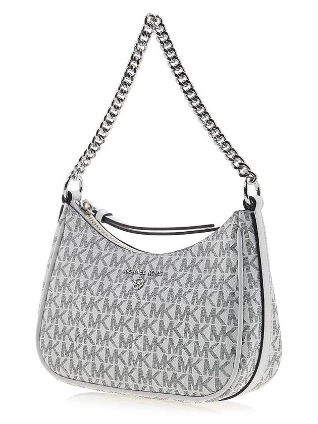 Small Logo Jetset Charm Shoulder Bag White - MICHAEL KORS - BALAAN 3