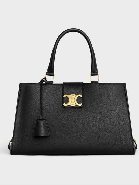 Appoline Medium Supple Calfskin Tote Bag Black - CELINE - BALAAN 2