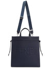 Go To Shopper Medium Tote Back Navy - FENDI - BALAAN 8