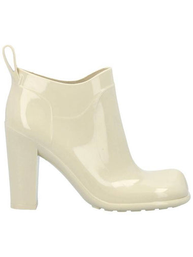 Shine Rubber Heel Ankle Worker Boots Sea Salt - BOTTEGA VENETA - BALAAN 1