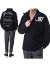 Wool Varsity Field Jacket Black - OFF WHITE - BALAAN 2