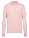 Men's Lightweight Cotton Blend Jersey Polo Shirt Pink - DIOR - BALAAN 2