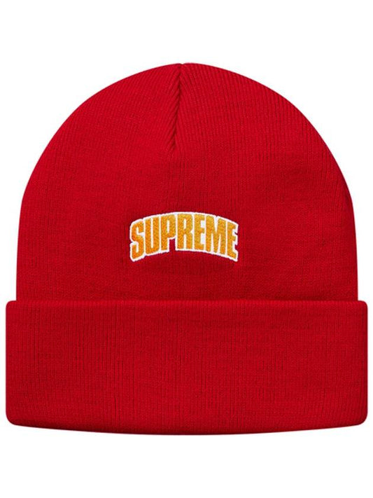 18FW Crown Logo Beanie Red - SUPREME - BALAAN 1