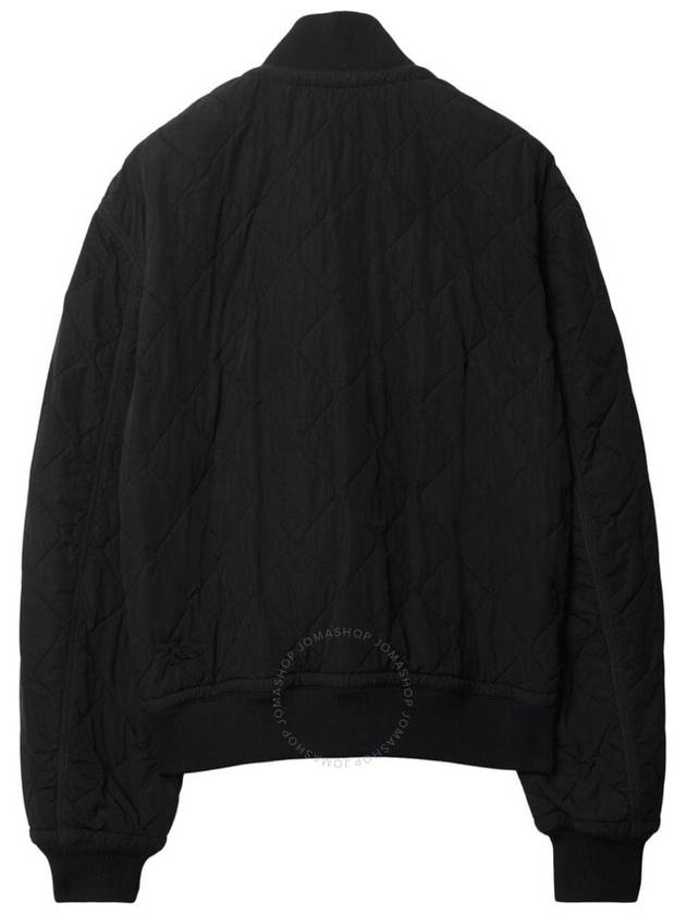 Stand-Up Collar Quilted Bomber Jacket Black - BURBERRY - BALAAN 3