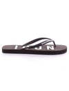 Men’s Icon Flip Flop Black - DSQUARED2 - BALAAN.