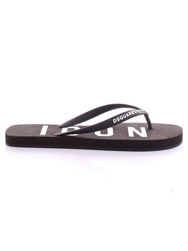 Men’s Icon Flip Flop Black - DSQUARED2 - BALAAN 1