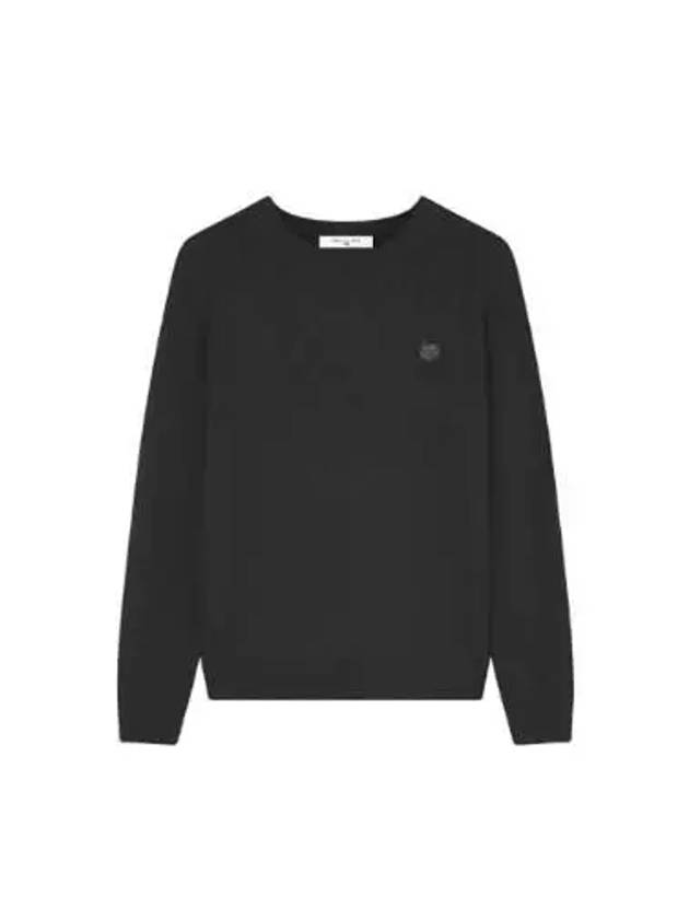 Fox Head Patch Regular Knit Top Black - MAISON KITSUNE - BALAAN 2