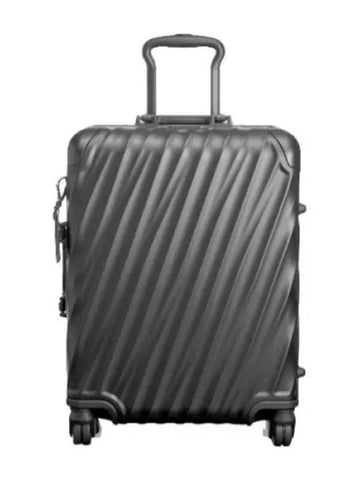 Aluminum Continental Suitcase Matte Black Travel Bag - TUMI - BALAAN 1