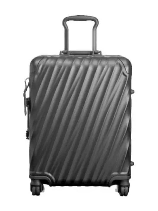 Aluminum Continental Suitcase Matte Black Travel Bag - TUMI - BALAAN 1