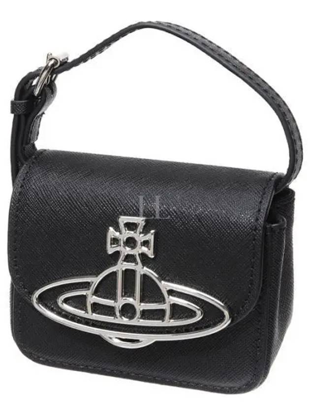 Linda Small Saffiano Tote Bag Black - VIVIENNE WESTWOOD - BALAAN 2