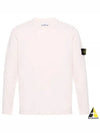 Raw Hand Cotton Crewneck Knit Top Pink - STONE ISLAND - BALAAN 2