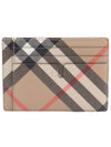 Check Card Wallet Beige - BURBERRY - BALAAN 2