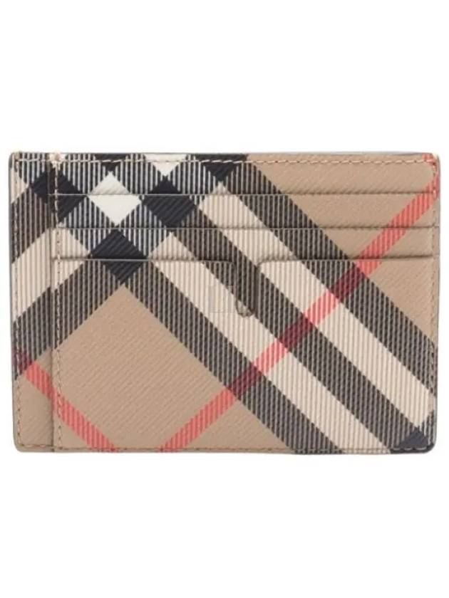 Check Card Wallet Beige - BURBERRY - BALAAN 2