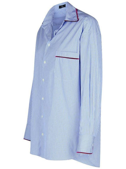 Etro Light Blue Cotton Shirt - ETRO - BALAAN 2