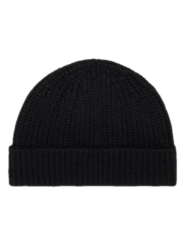 Triomphe Cashmere Seamless Beanie Black - CELINE - BALAAN 3