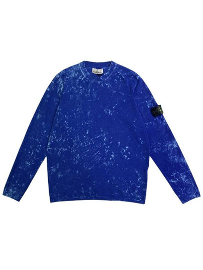 Off-Dye OVD Treatment Long Sleeve T Shirt Bluette - STONE ISLAND - BALAAN 2