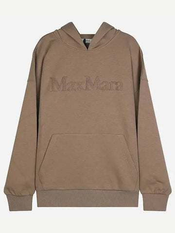 2429946031600 004 Saphore Cotton Hooded Sweatshirt Camel 1047292 - MAX MARA - BALAAN 1