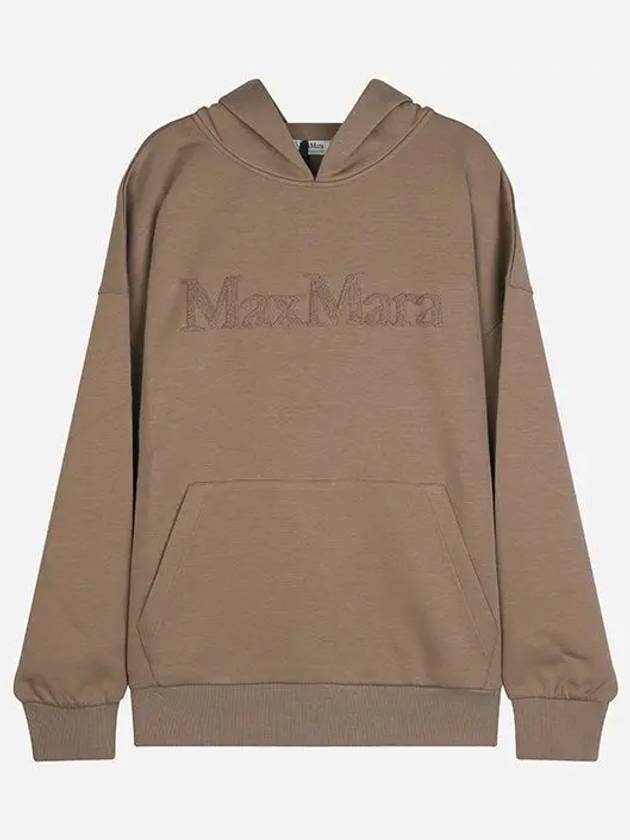 Women's Saoore Logo Hoodie Camel - MAX MARA - BALAAN 2