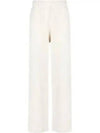 Isoli Cotton Blend Track Pants Ivory - GANNI - BALAAN 2