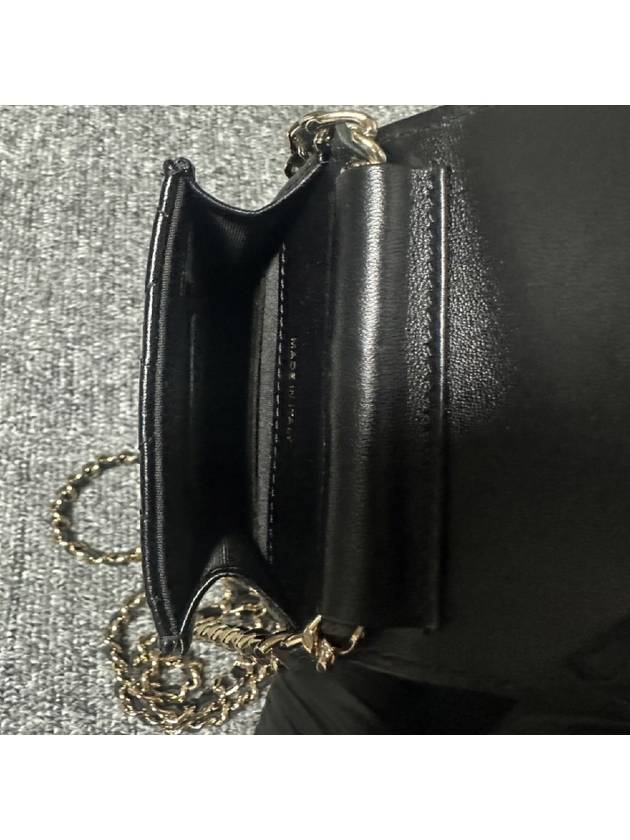 COCO logo lambskin chain cross bag - CHANEL - BALAAN 7