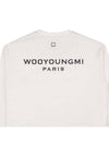 Cotton back logo long sleeve T-shirt W231TS17 714I - WOOYOUNGMI - BALAAN.