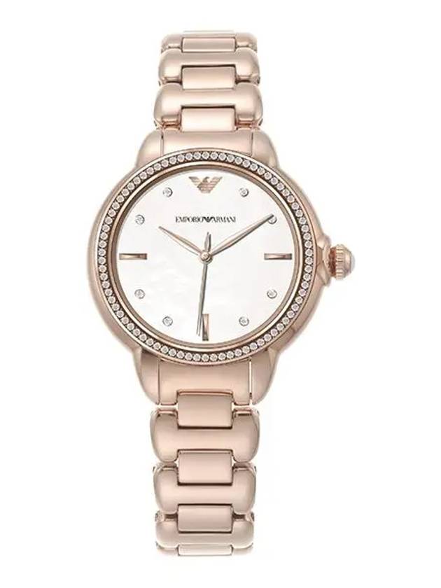 Women’s Mother Of Pearl Dial Metal Watch Rose Gold - EMPORIO ARMANI - BALAAN 1