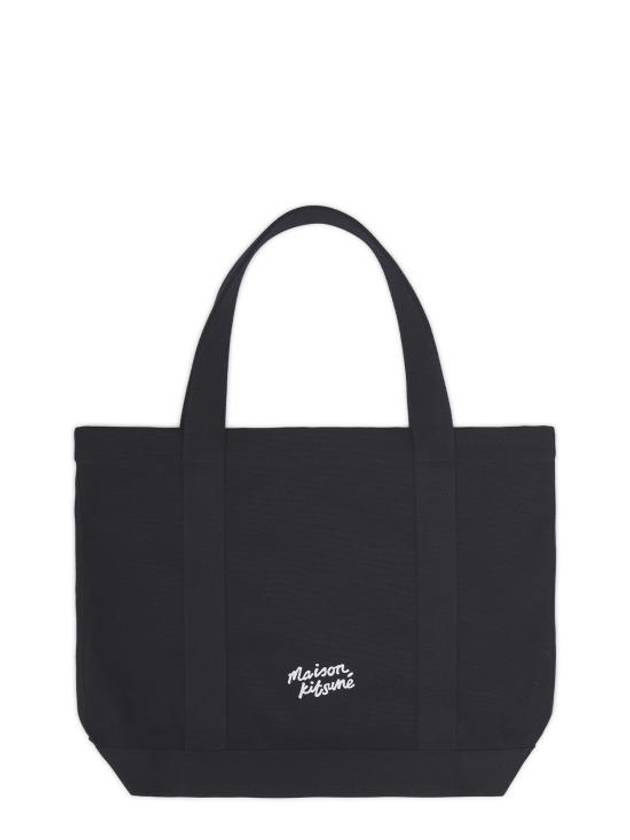 Fox Head Print Tote Bag Black - MAISON KITSUNE - BALAAN 3