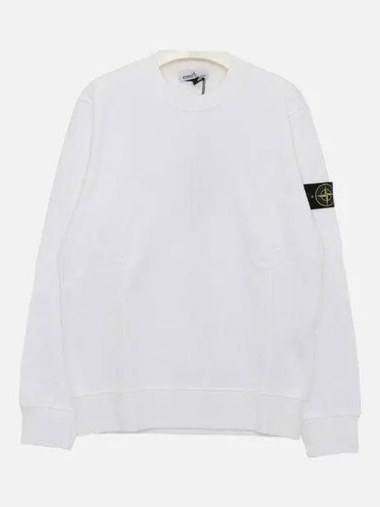 Wappen Patch Garment Dyed Sweatshirt White - STONE ISLAND - BALAAN 2