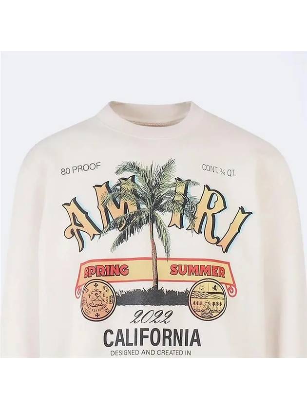 Rum Label Print Sweatshirt Almond - AMIRI - BALAAN 4