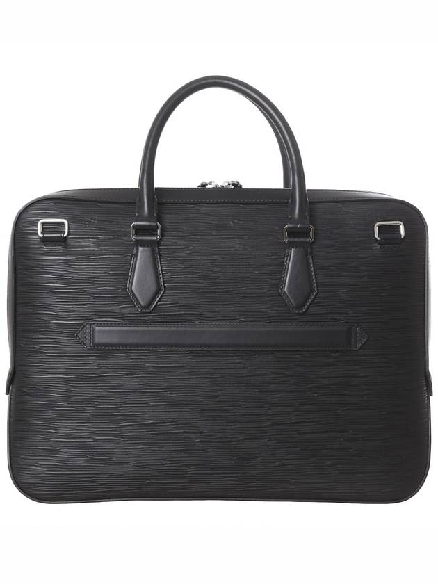 Meisterstuck Textured Leather Briefcase Black - MONTBLANC - BALAAN 5