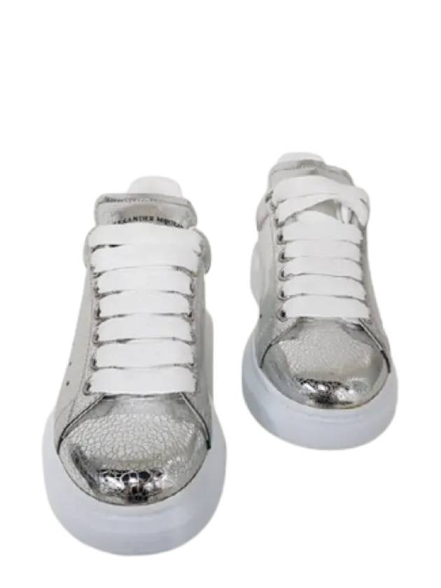 Women's Glitter Oversole Low Top Sneakers Silver - ALEXANDER MCQUEEN - BALAAN 3