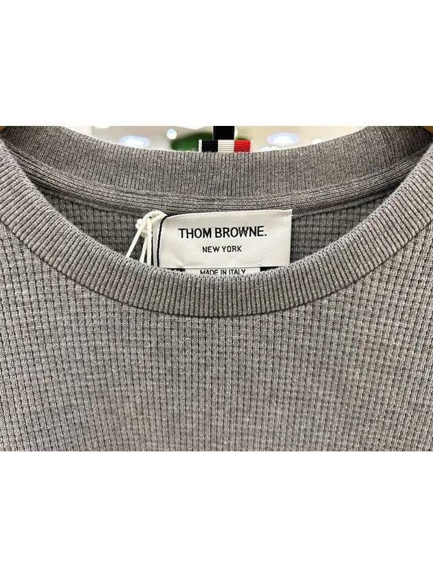 4 Bar Stripe Sweatshirt Grey - THOM BROWNE - BALAAN 5