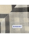 Checked Wool Scarf Beige - BURBERRY - BALAAN 4