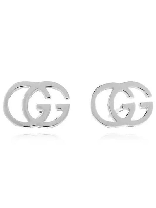 GG Running Stud Earrings Silver - GUCCI - BALAAN.