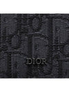 Bi-Fold Card Holder Black  Oblique Jacquard - DIOR - BALAAN 3