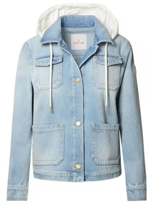 24 1A00114 597LH 715 MELISSA Denim Jacket - MONCLER - BALAAN 1