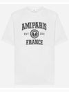 Varsity Logo Short Sleeve T-Shirt White - AMI - BALAAN 2