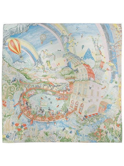 90 Les Folies Du Faubourg Silk Scarf - HERMES - BALAAN 2